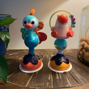 LIKE NEW Infant High Chair Rattle Set With Suction Cup